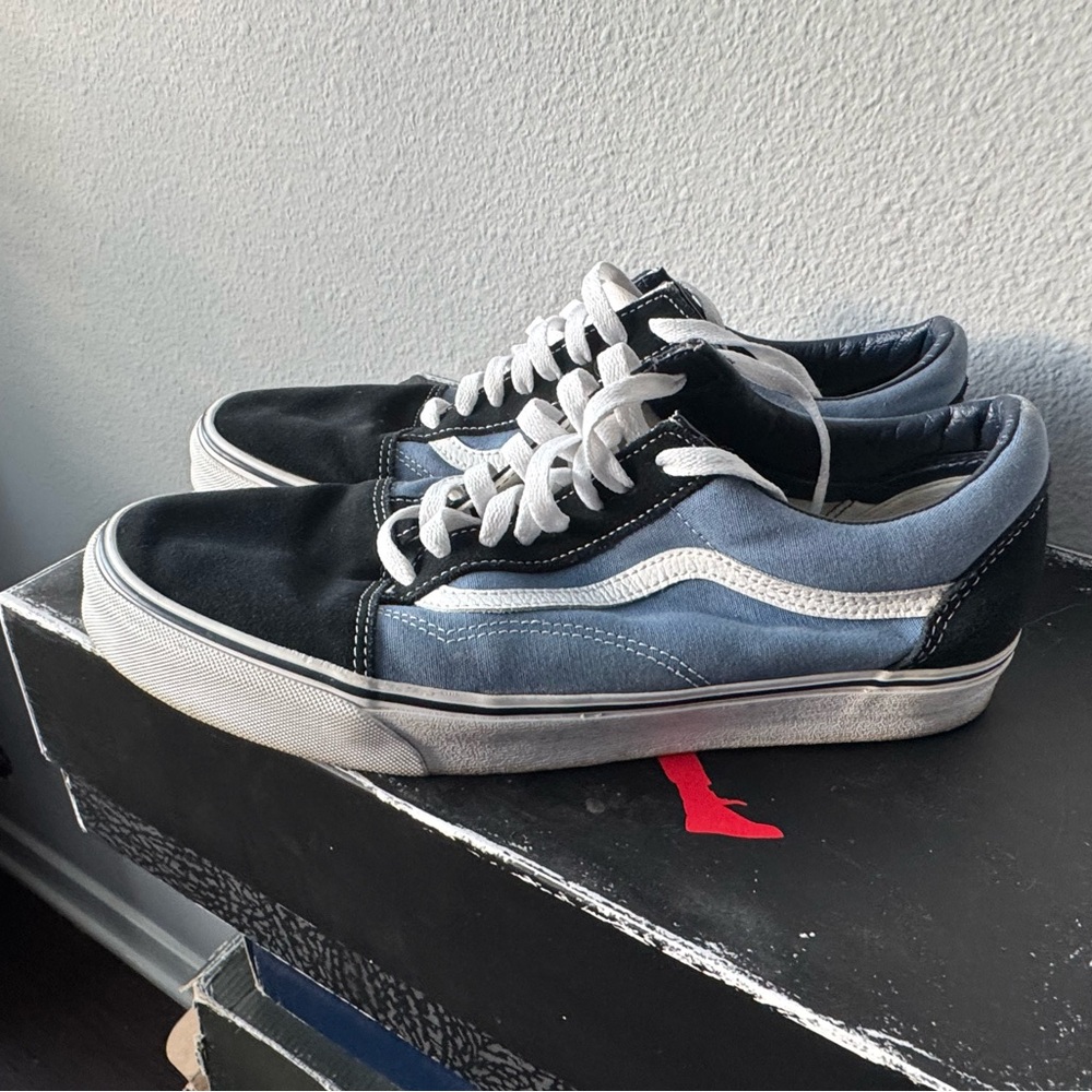 Vans Old Skool Black and Blue Sneakers